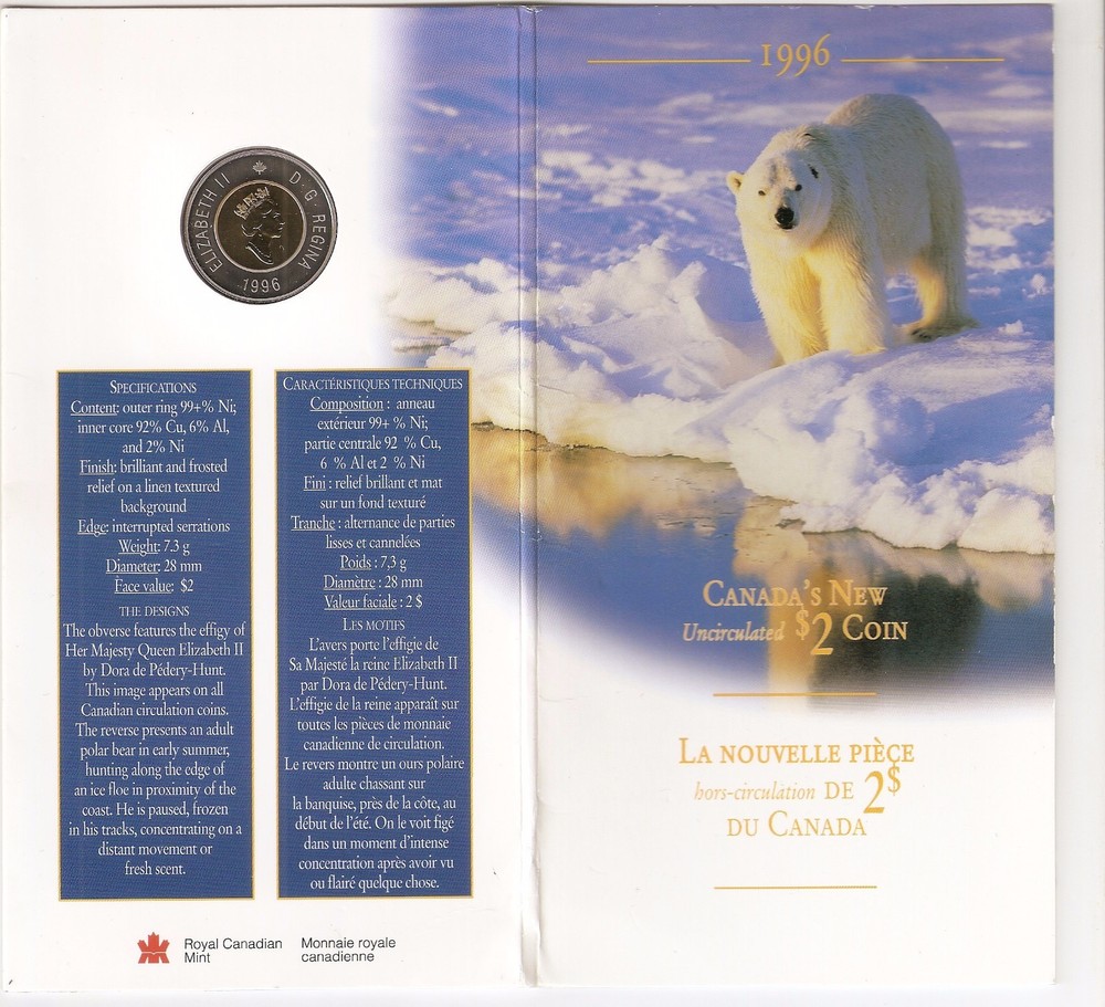 Canada New Uncirculated $2 Coin