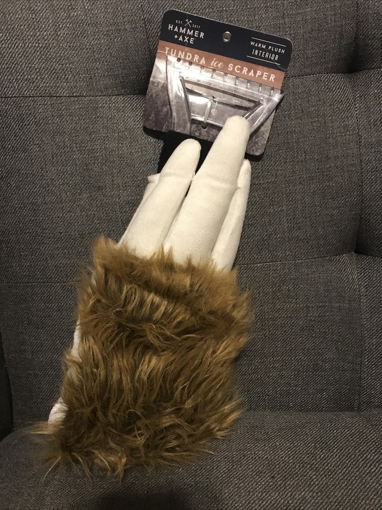 TUNDRA ICE SCRAPER- Hammer Axe- WARM PLUSH INTERIOR LINING-NWT