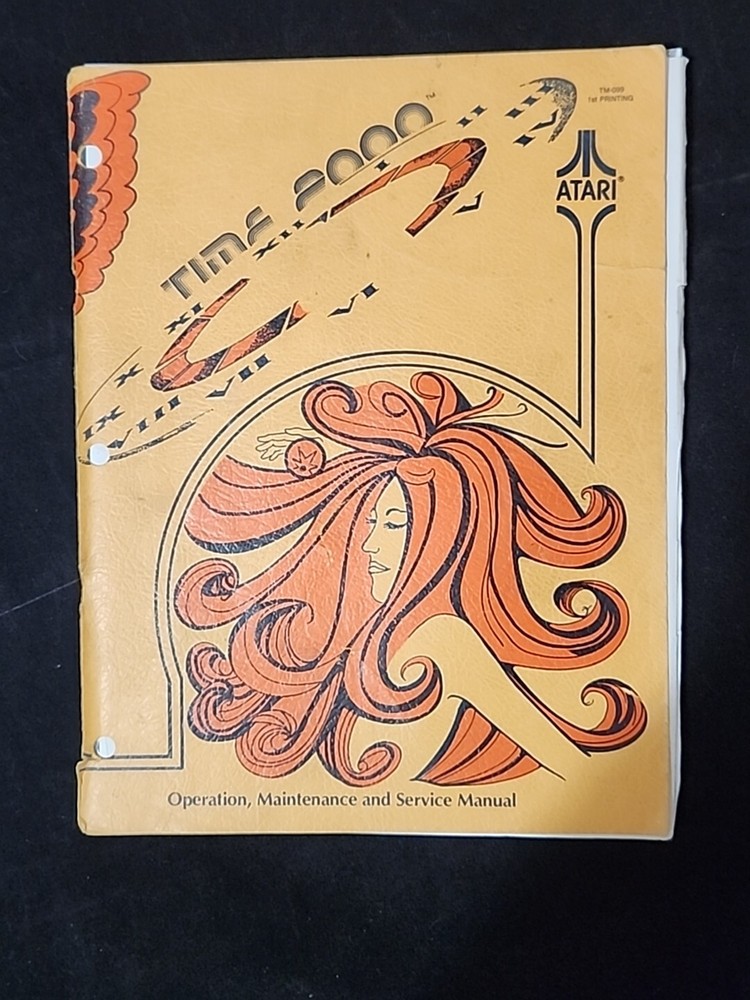 Time 2000 PINBALL MANUAL ORIGINAL ATARI 1977