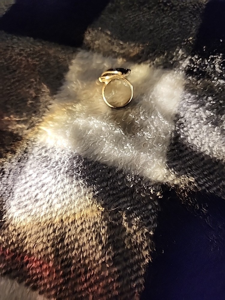 vintage native american ring with stone