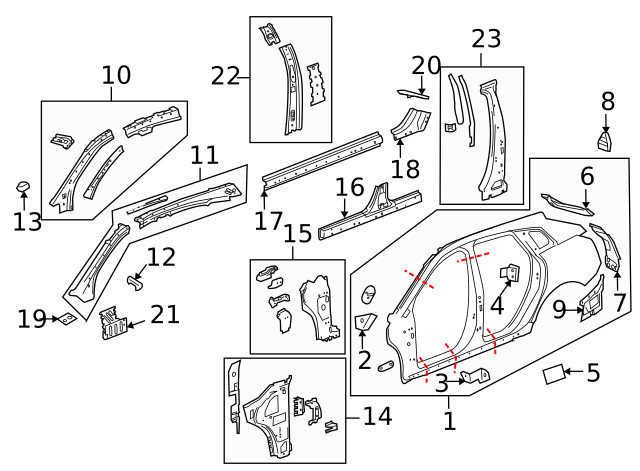 Genuine GM Passenger Side Quarter Lower Outer Panel Baffle 25807320
