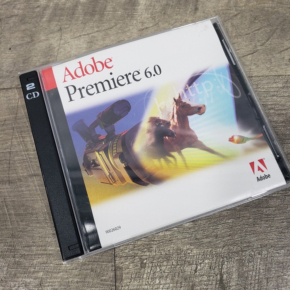 Adobe Premiere 6.0 CD-ROM *Education Version* Mac /Macintosh w/ Serial Number