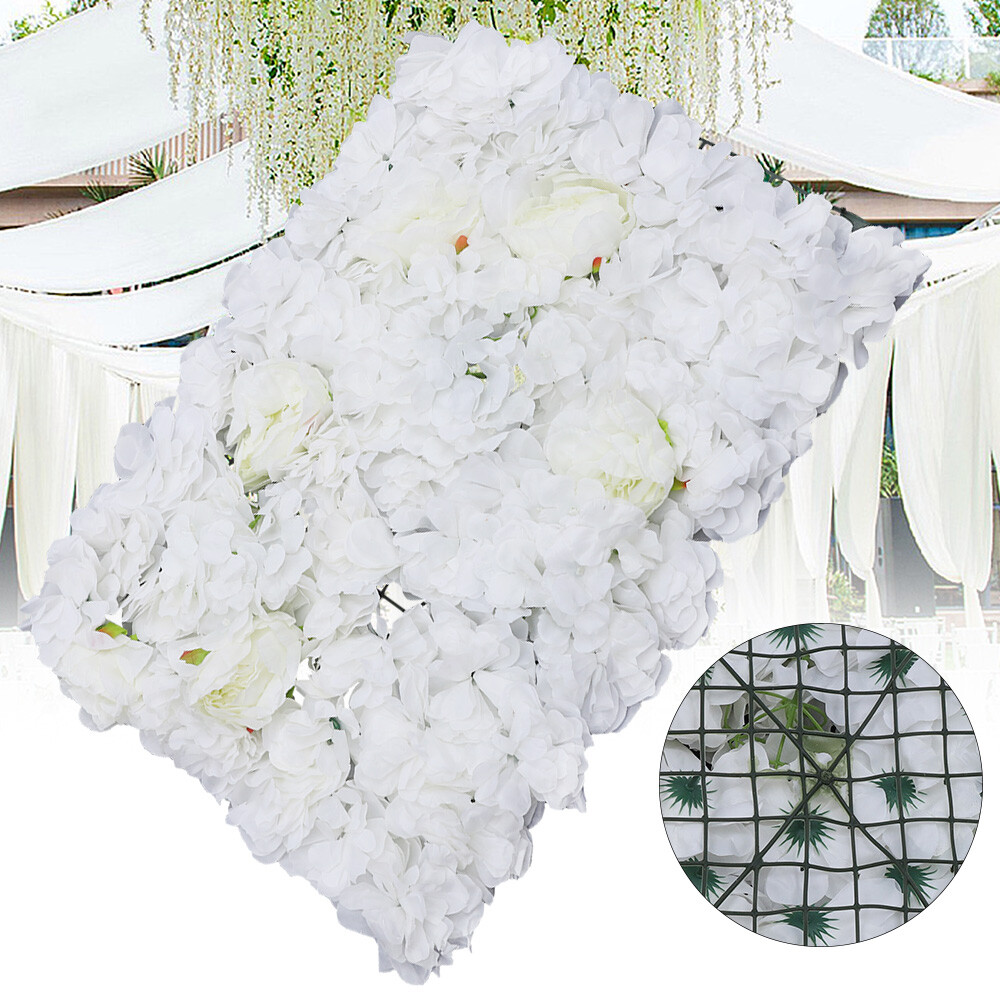 6 PCS Artificial Hydrangea Flower Wall Panel For Wedding Party Backdrop 60x40cm