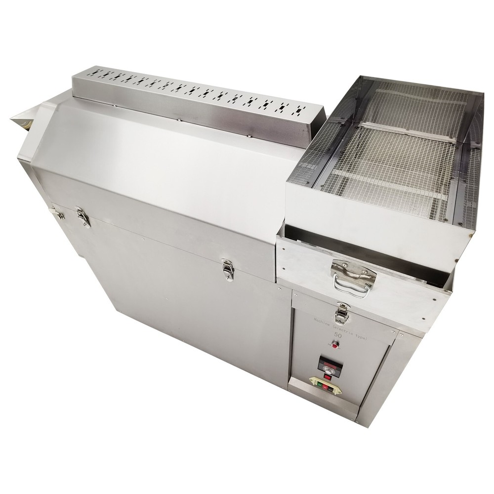 Commercial Automatic Drum Roaster Electric for Nut Coffee Bean Roasting 220V 3PH