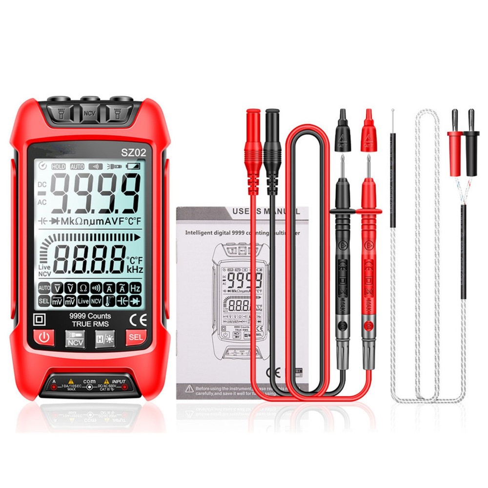 SZ02 Digital Multimeter Electrical Meter Temp Resistance Transistor Testers