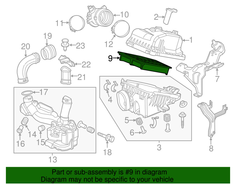 Genuine Honda Filter Element 17220-R1A-A01