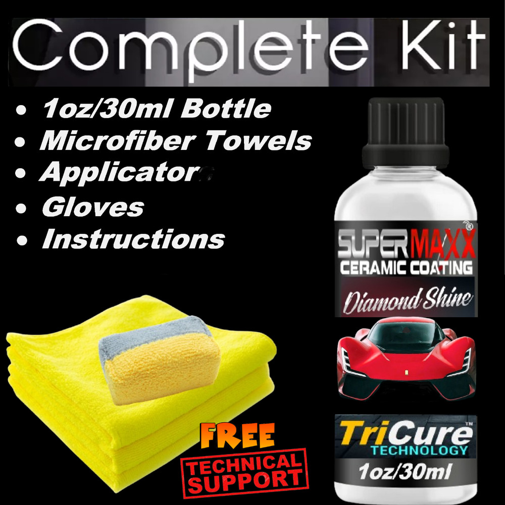 CERAMIC PRO GRADE CAR COATING "ADVANCED "HIGH GLOSS "9H PAINT PROTECTION"-"KIT"