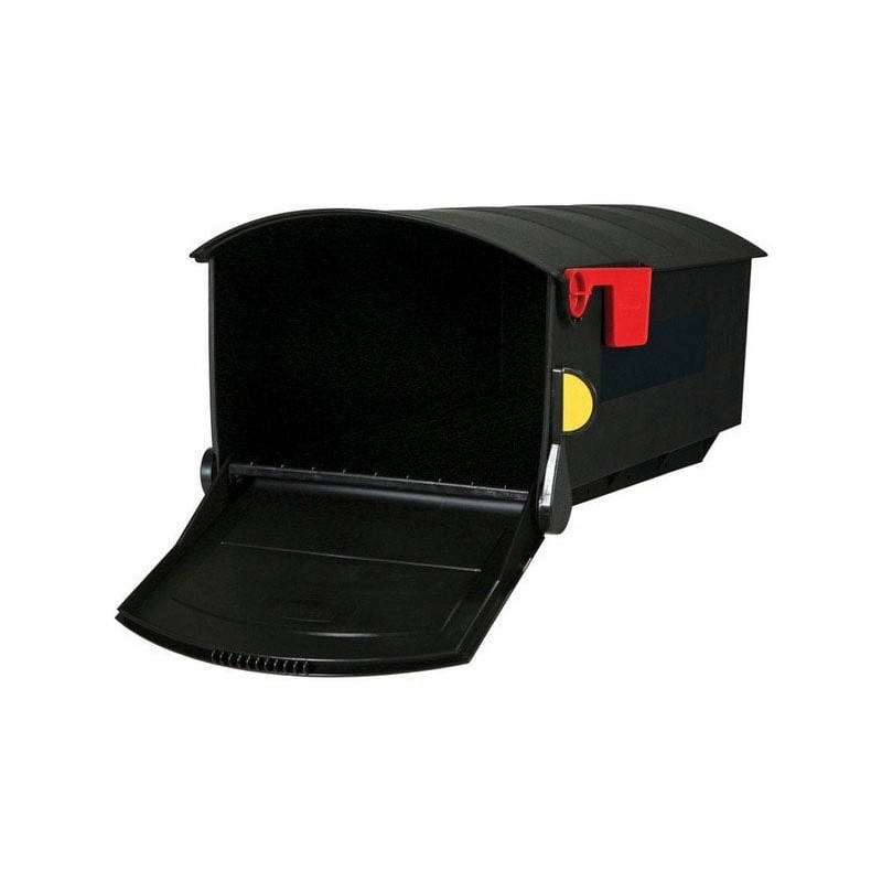 Durable Large Post Mounted Mailbox Weather Resistant W/ Delivery Flag Indicator