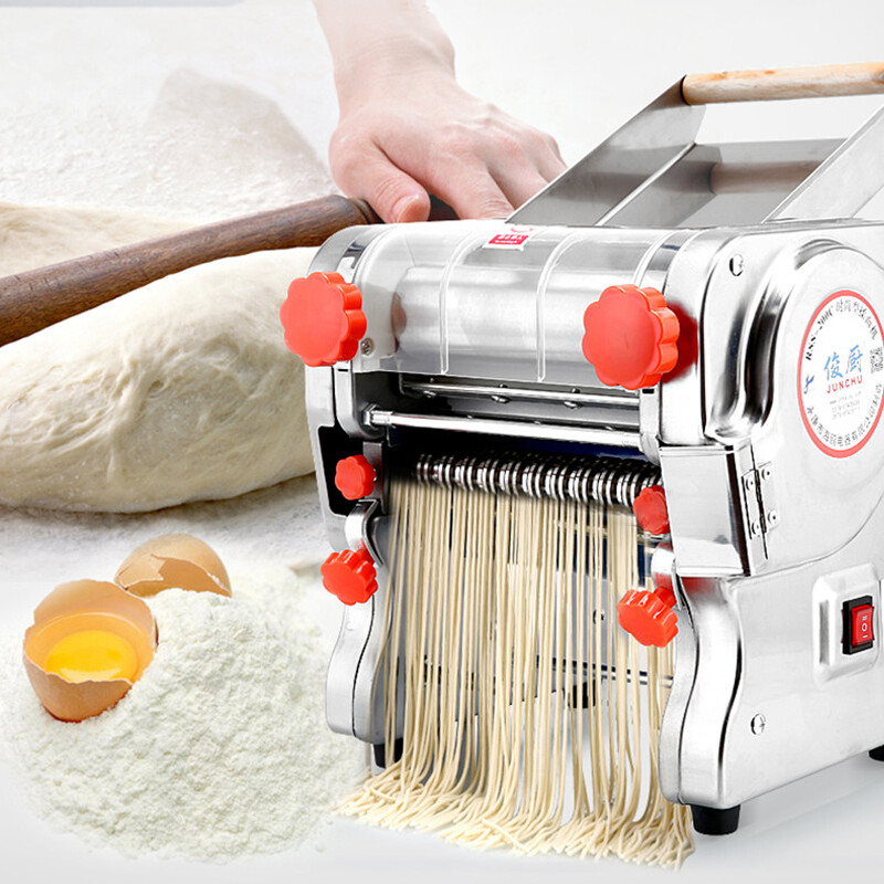 Electric Pasta Making Machine Noodle Spaghetti Maker Dough Roller 2mm/6mm Cutter