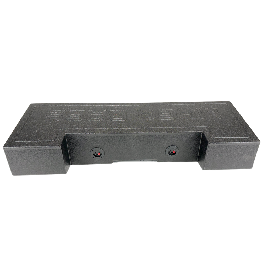Sub Woofer Box Chevy Silverado 19-24 Crew Cab 2x8 Woofers Front Fire Ported