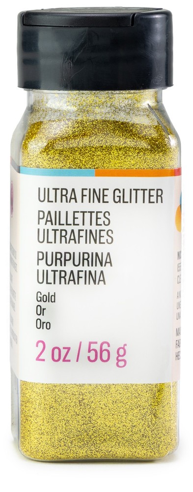 CousinDIY Extra Fine Glitter 2oz-Gold - 3 Pack