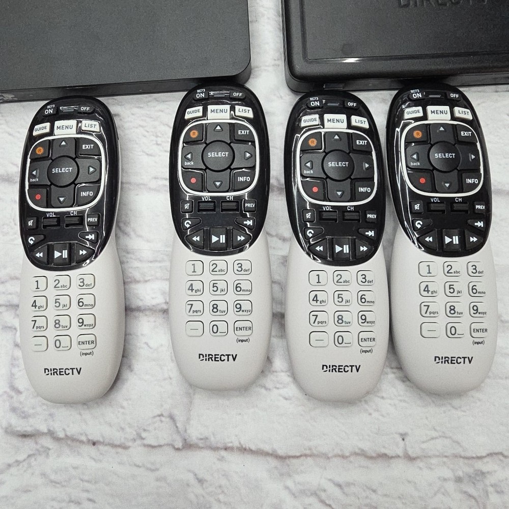 Untested Direct TV Receiver 4 Remotes, 2 Genie Mini, Power Inserter, Home Client