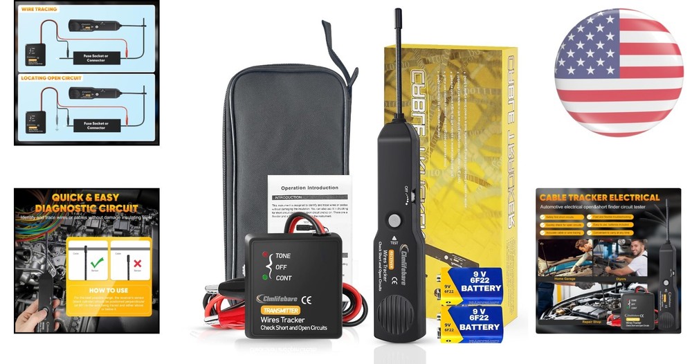 Versatile Wire Cable Tracker with 7-Inch Probe - Essential for Electrical Tasks