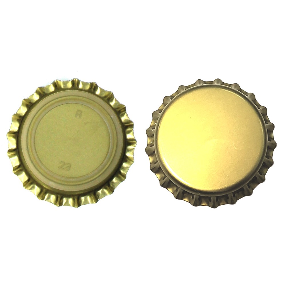 Gold Oxygen Absorbing Bottle Caps - 144 pcs