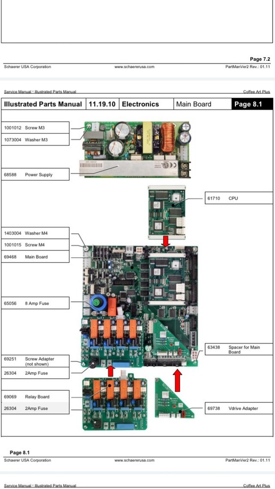 Schaerer Coffee Art Main Control Board
