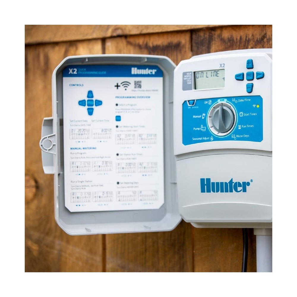 Hunter Hydrawise X2 8 Zone Sprinkler Controller, Outdoor Irrigation Timer for...