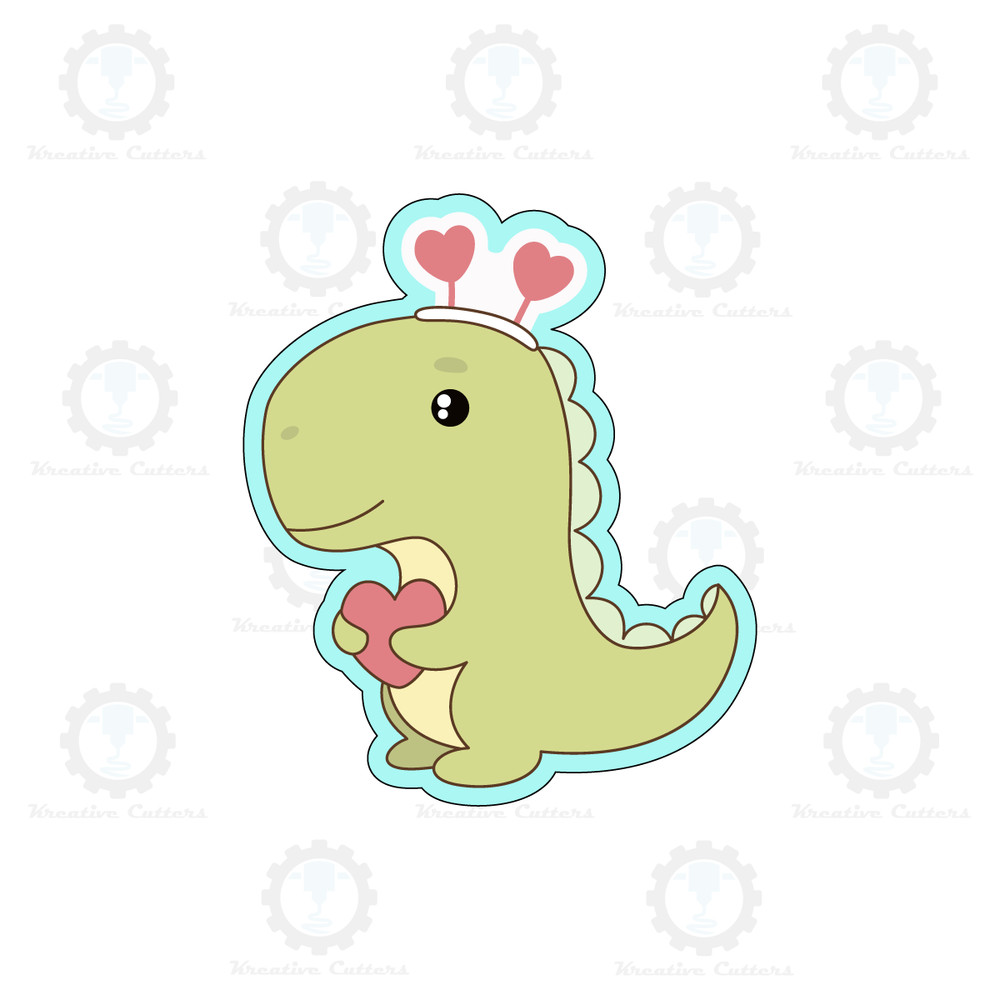 Valentine Dinosaur Cookie Cutters