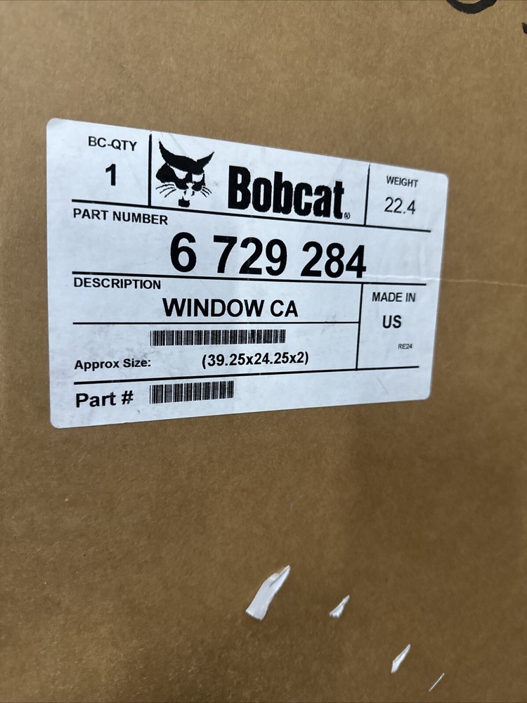 BOBCAT 6729284 CAB DOOR WINDOW