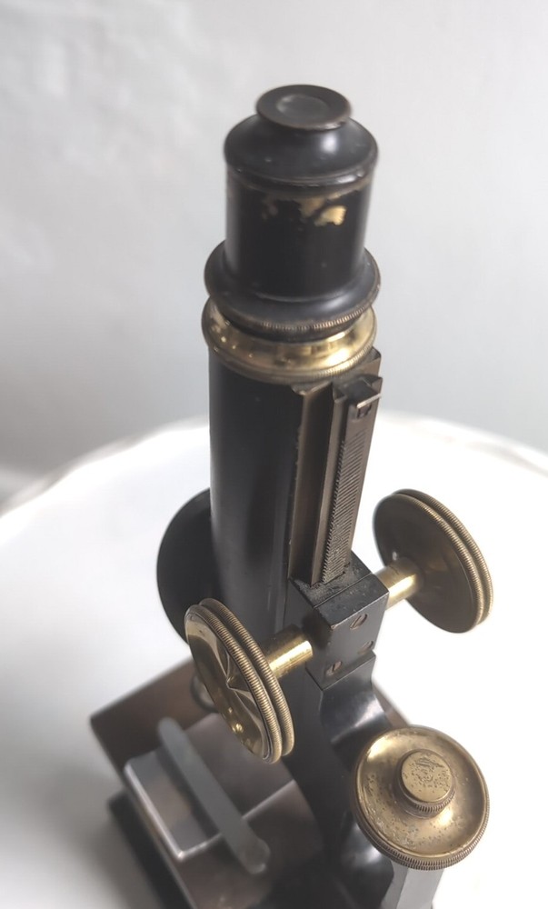 Antique 1907 Bausch & Lomb Jug Handle Microscope