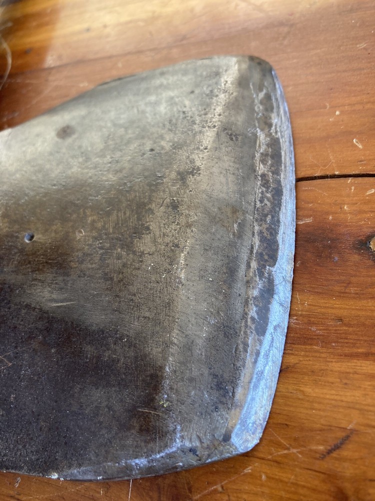 Antique Single Bevel Side Axe - Blacksmith Forged