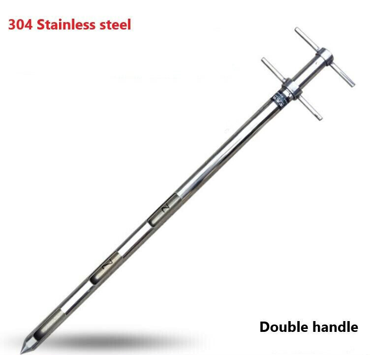 0.9m grains powder slots solid sampler probe granule,SUS304,Double handle