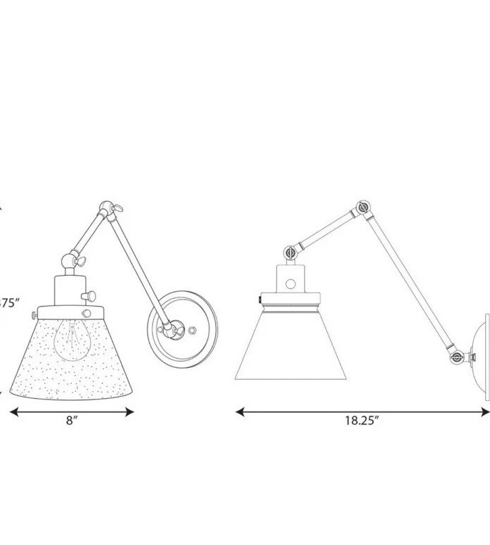 Progress Lighting P710094-009 Hinton - Wall Brackets Light - 1 Light - Cone