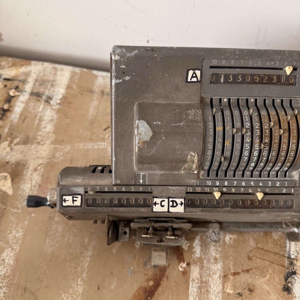 Odhner USSR Calculator – Incomplete Front Panel – Vintage Prop or Project