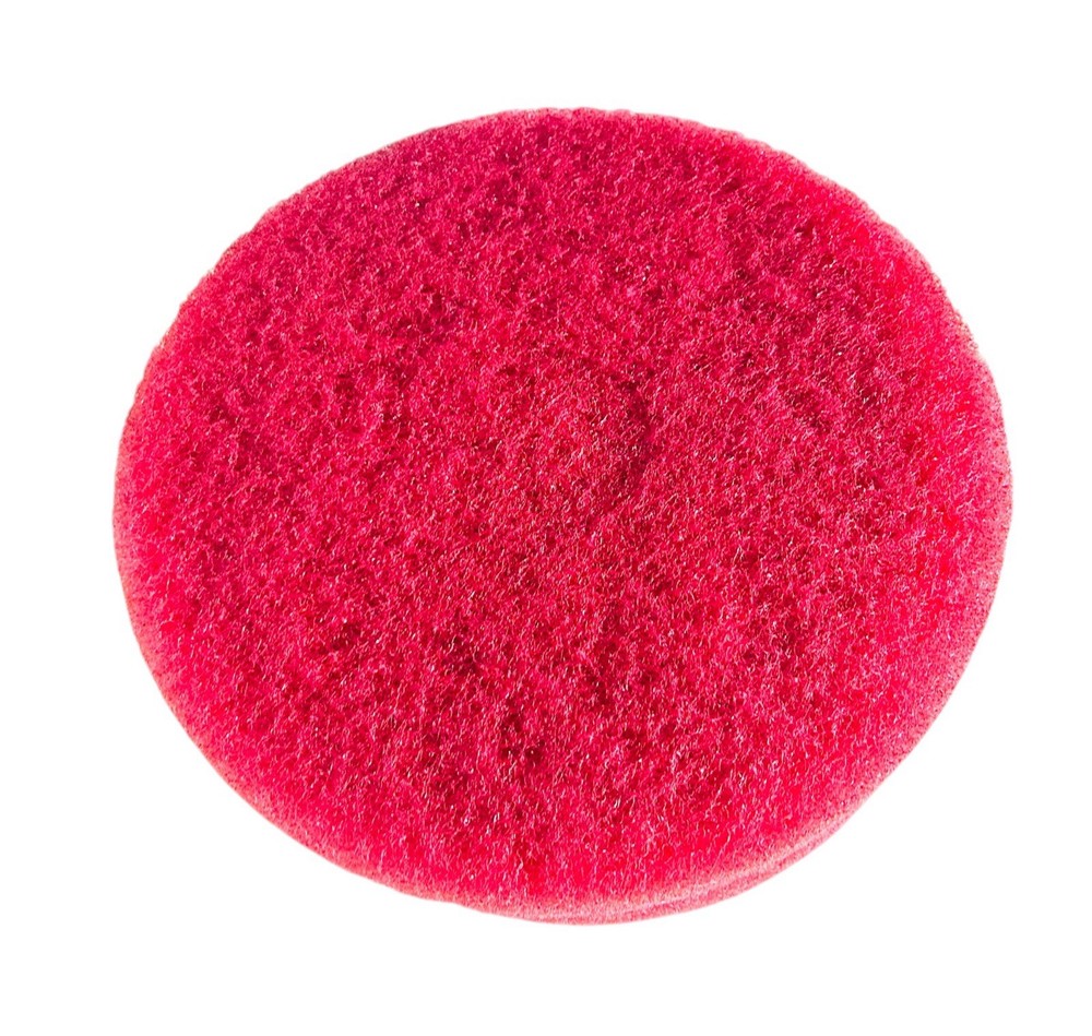 High Gloss Floor Machine Buff: 5 Pack, Fine Red -14" Diameter