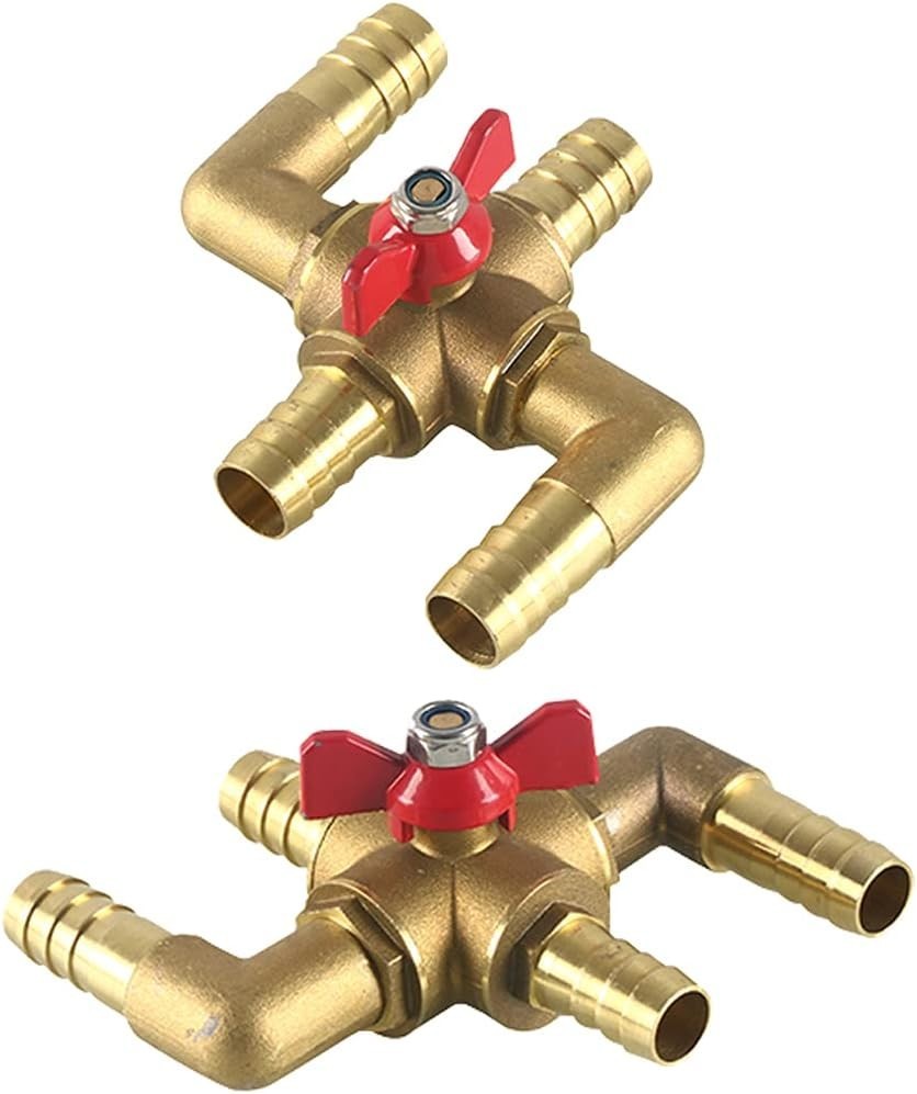 All Brass 5/8” Heating Control Valve - Efficient 4-Way Design for Automobiles