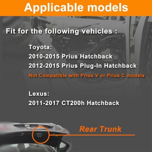 Rear Trunk Hatch Door Lock Actuator Compatible with 2010-2015 Prius/Prius Plug