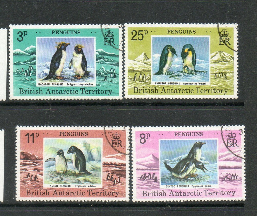 BRITISH ANTARCTIC TERRITORY 1979 PENGUINS SET FINE USED