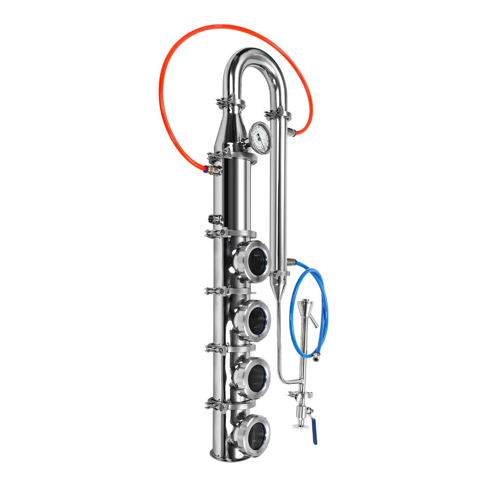 Stainless Steel Column Tower Kit Home Alcohol Distilling Moonshine Keg Column
