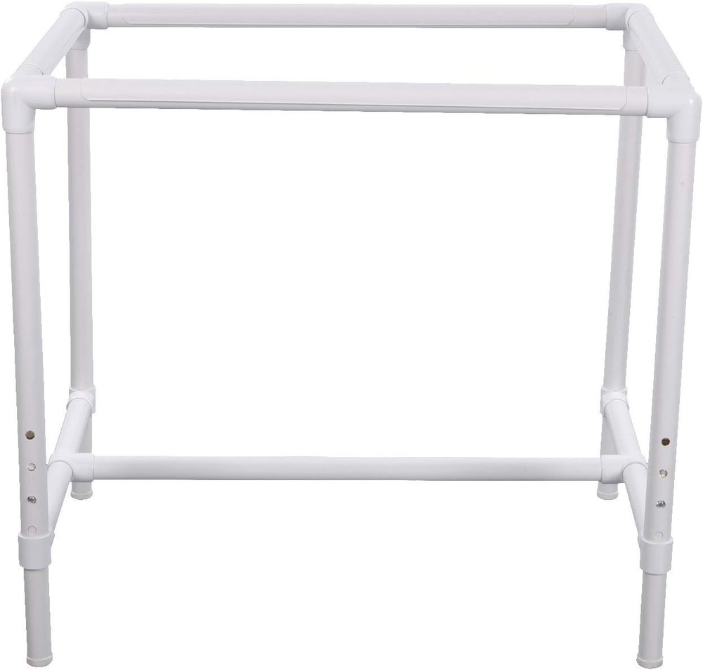 Quilter's Floor Frame, Adjustable, White
