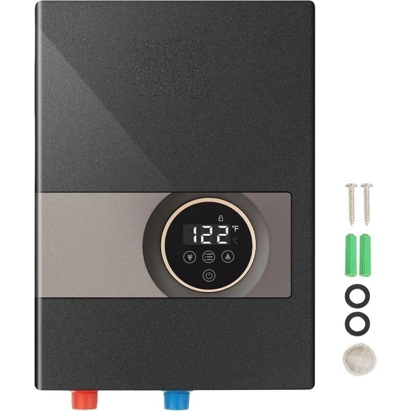 Electric Tankless Water Heater, 13.8KW Instant Hot Water Heater, Digital Display