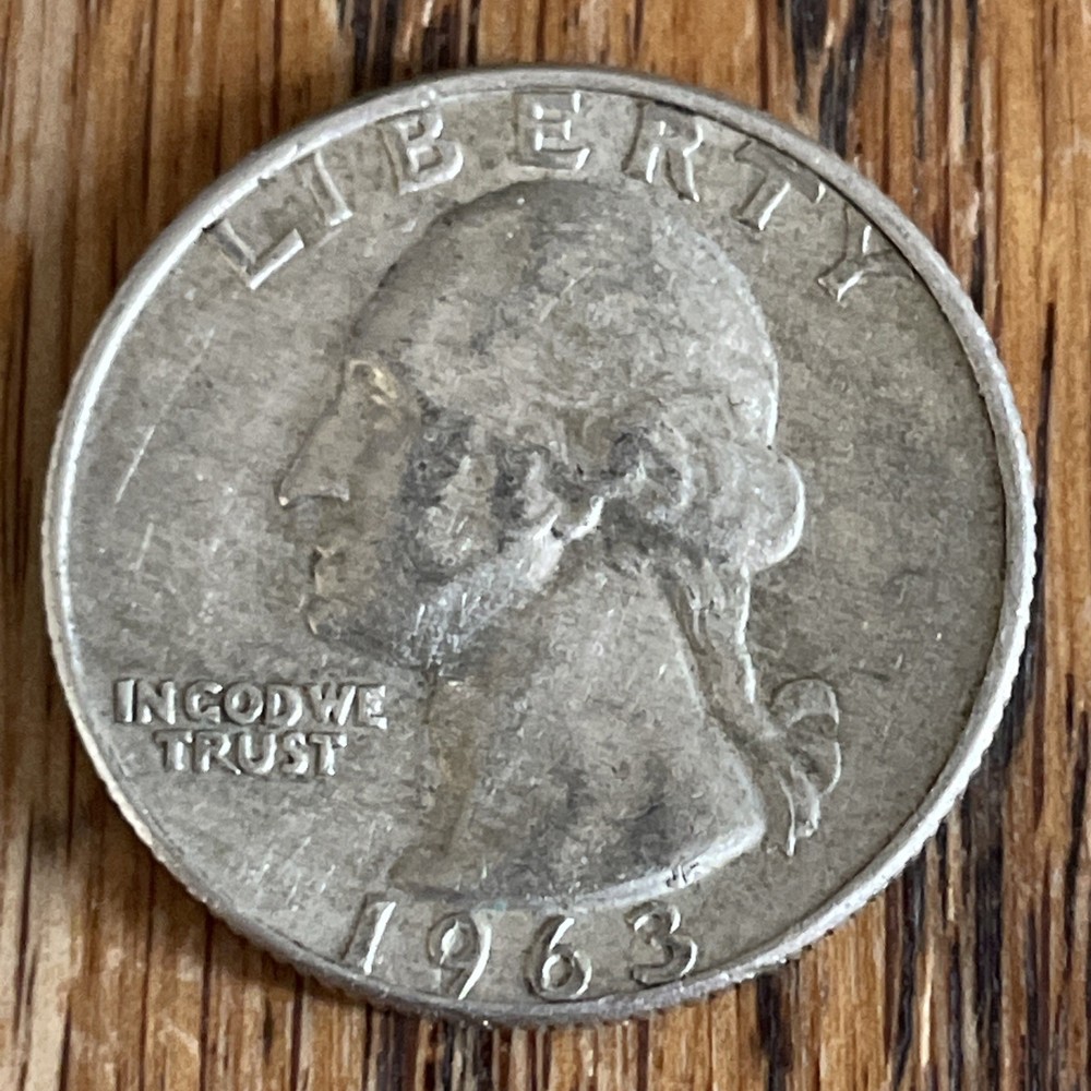 1963-D Washington quarter (2 count)