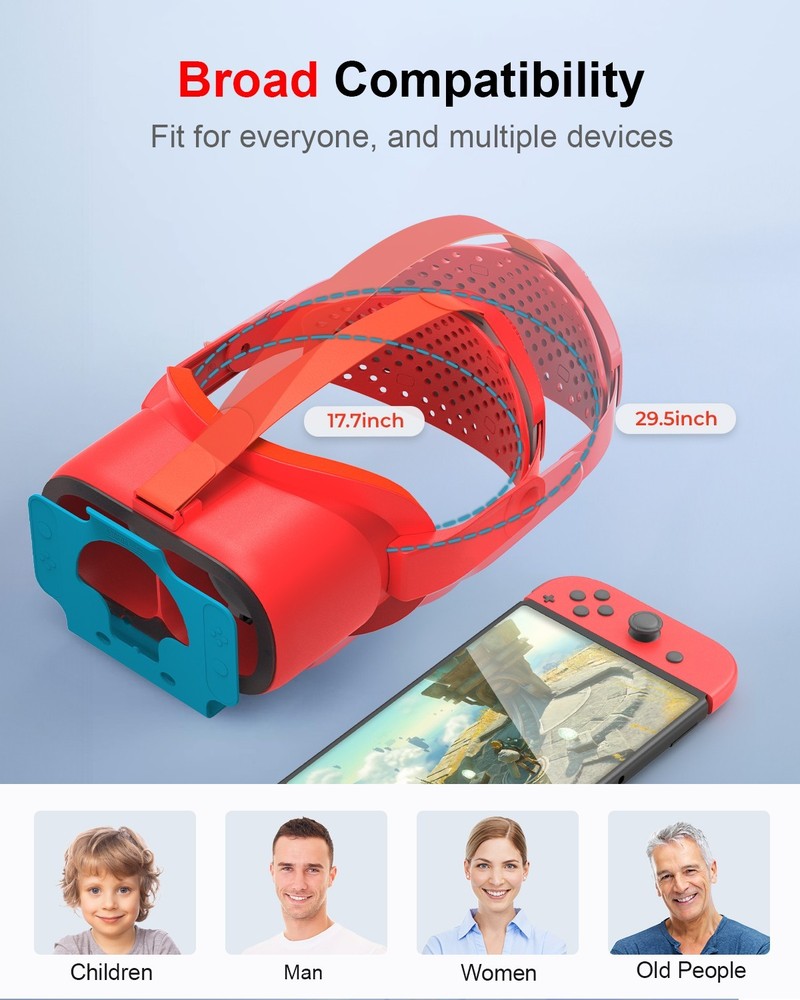 For Nintendo Switch & OLED VR Headset Labo VR Kit 3D Goggles Gaming Experience