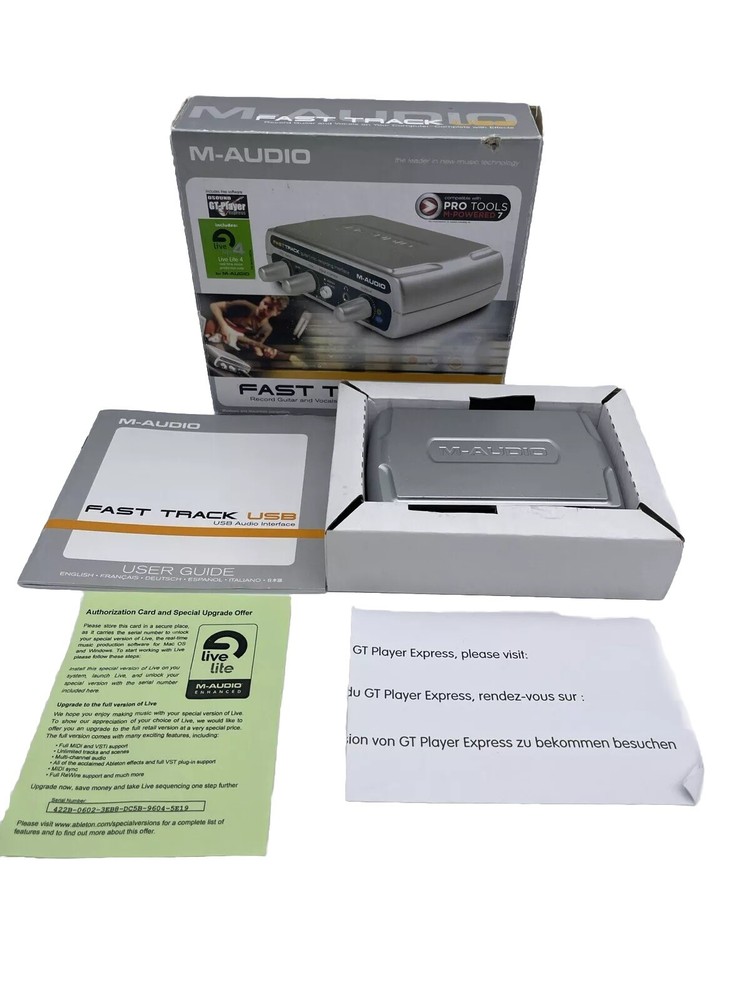 M-Audio Fast Track USB Mac or Windows SHIPS AS PICTURED