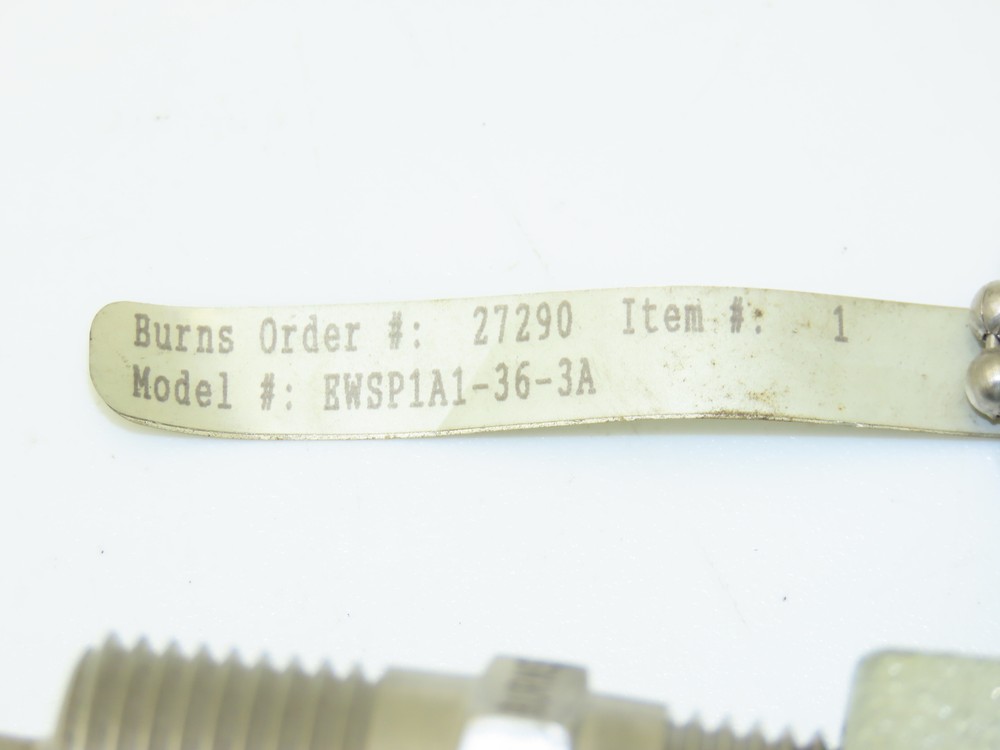 Burns Engineering EWSP1A1-36-3A Thermocouple 36" Probe Temperature Sensor