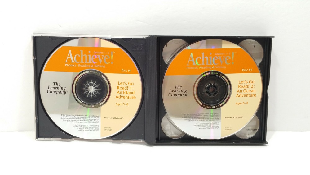 Achieve! Phonics Reading Writing Grades 1-3 Age 5 - 8 Learning Company Software