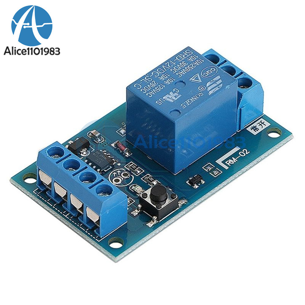 12V Bistable Bond Relay Car Stop Start Self-Locking Modification Switch Module