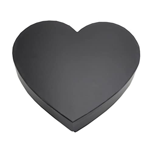 Empty Heart Shaped Gift Box Strawberry Packaging () Black