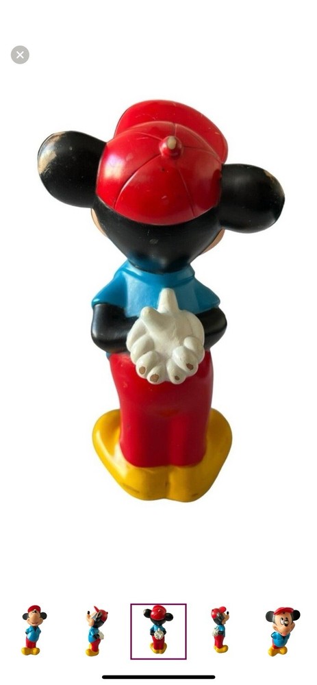 Vintage hard plastic Mickey Mouse Toy