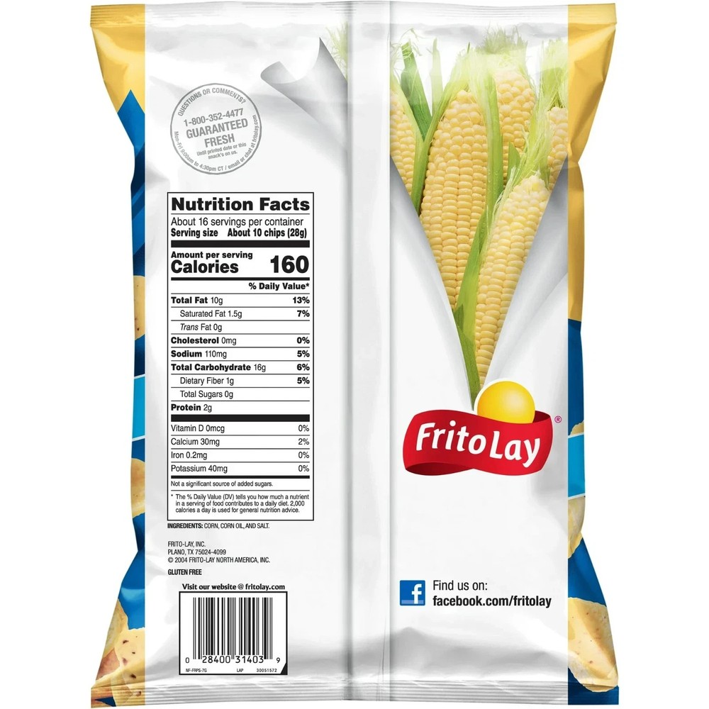Fritos Scoops! Corn Snacks Party Size 15.5 oz Bag – 2 Pack