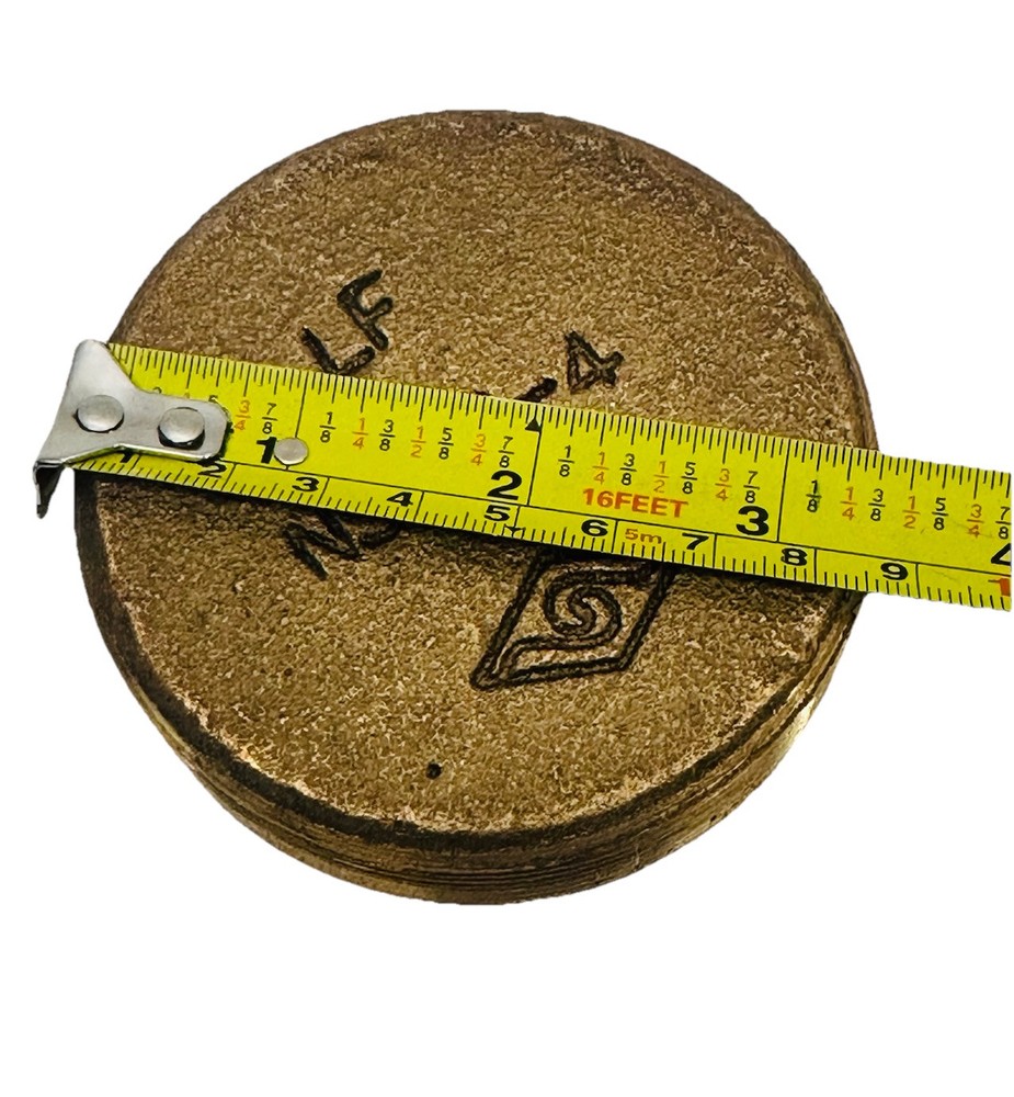 3" BRASS PIPE COUNTER SUNK PLUG