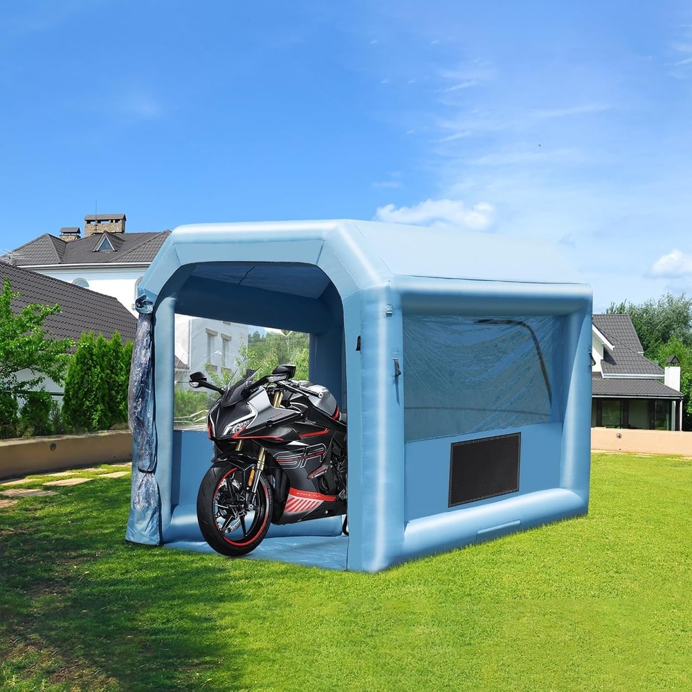 Versatile Inflatable Spray Booth 10ft - Durable & Water-Resistant with Blower