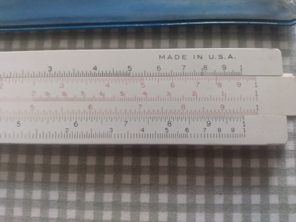 Vintage Precision Sterling Slide Rule Drafting Engineering Tool Made in USA