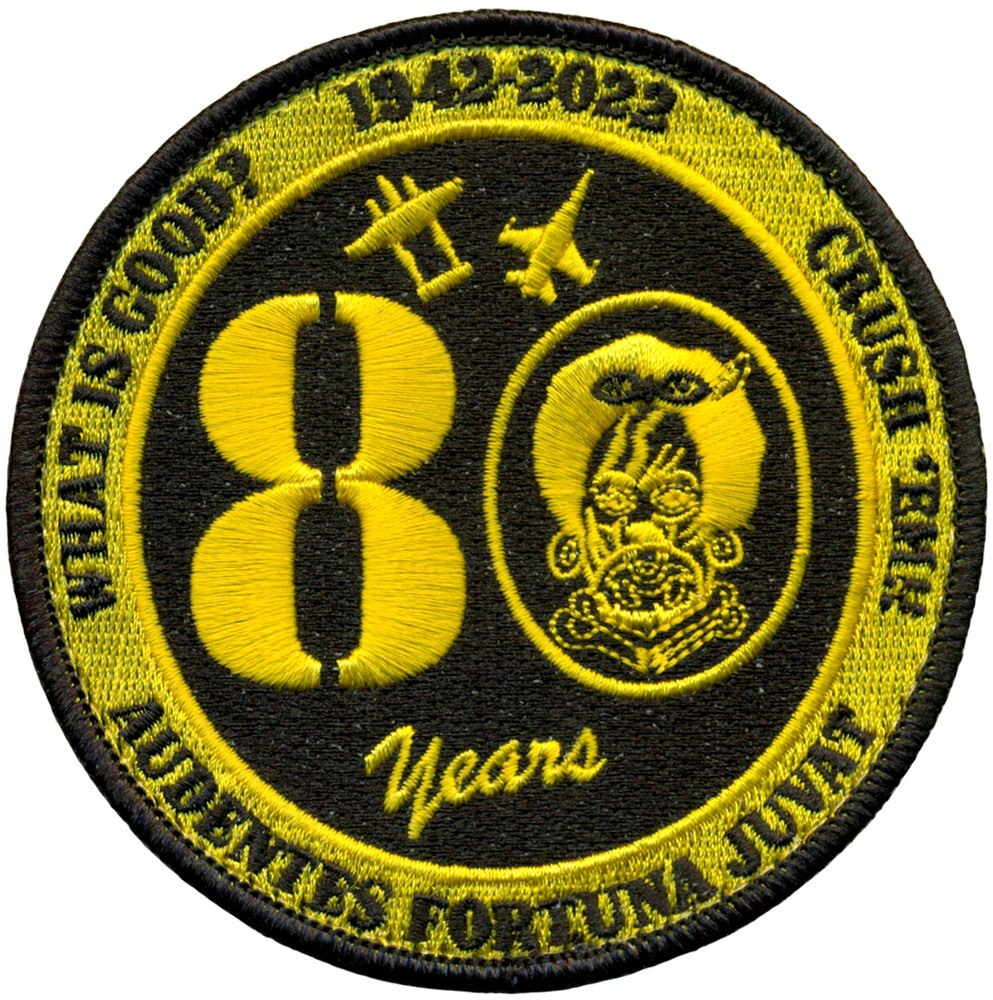 USAF 80th FIGHTER SQUADRON – 80th ANNIVERSARY - PATCH