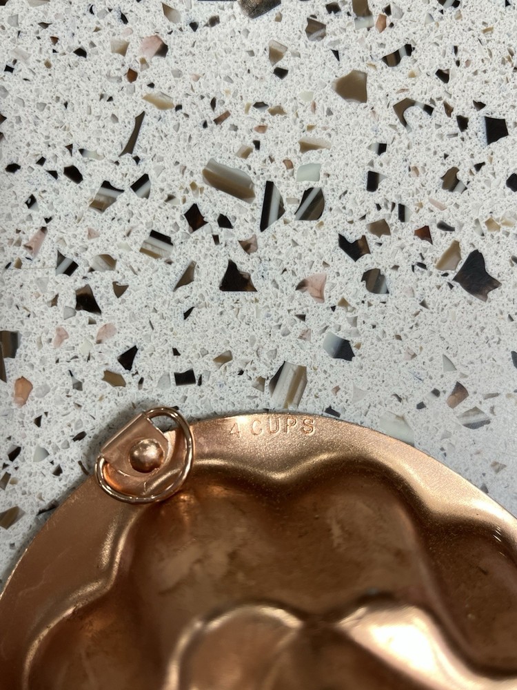 Copper 4 Cup Fish Mold Or Kitchen Decor
