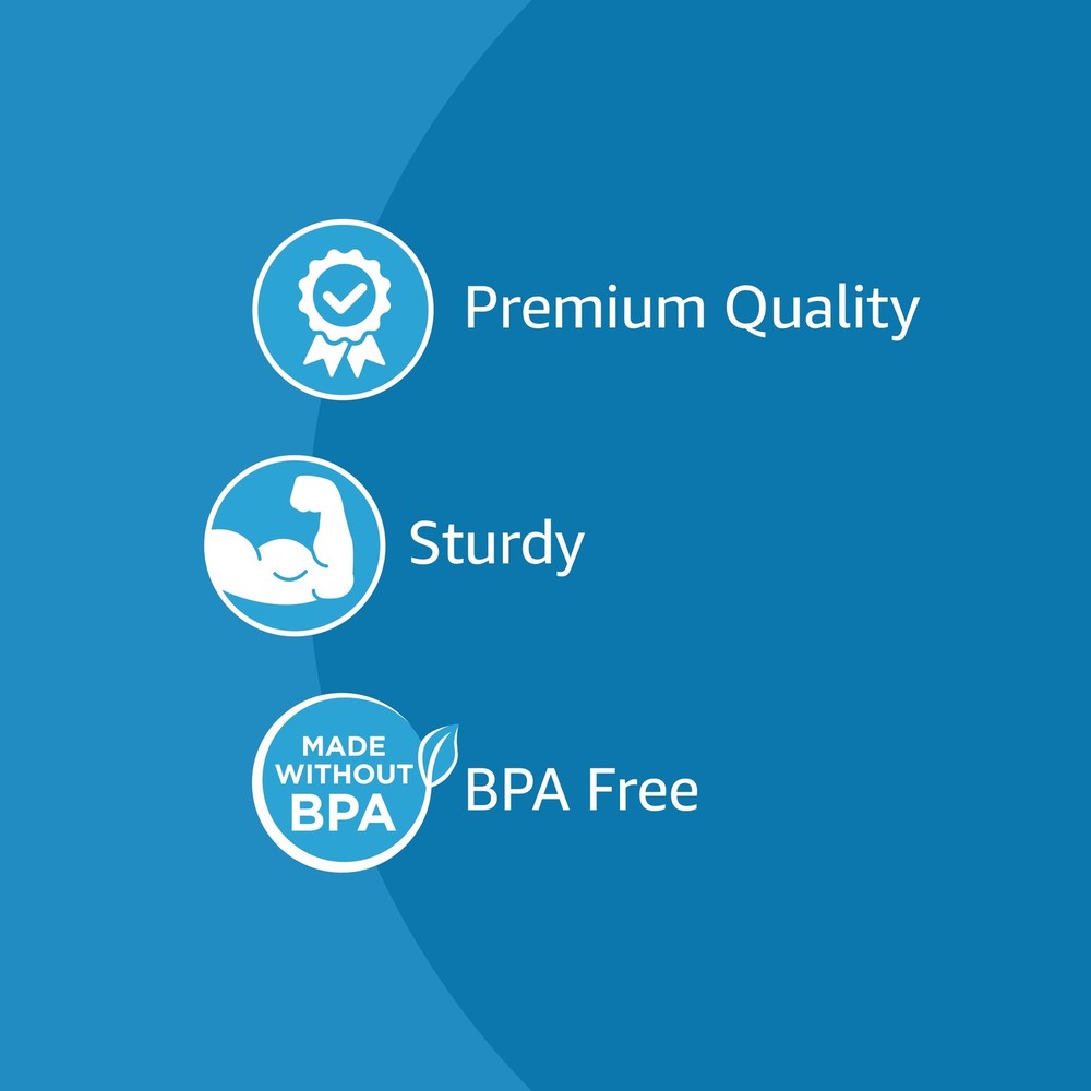 Amazon Basics Disposable Clear Assorted Cutlery Set, Large Pack,