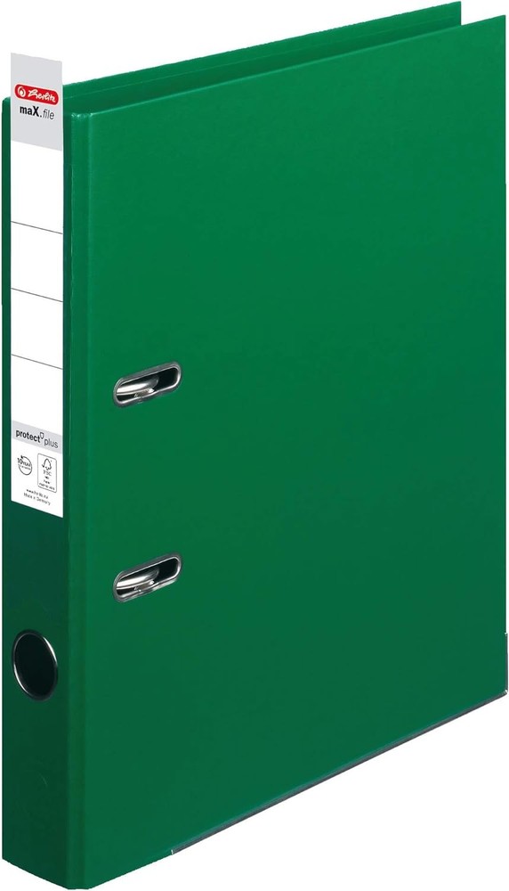 Herlitz 10834760 Binder – Ring Binders, Polypropylene (PP) (Green, A4)